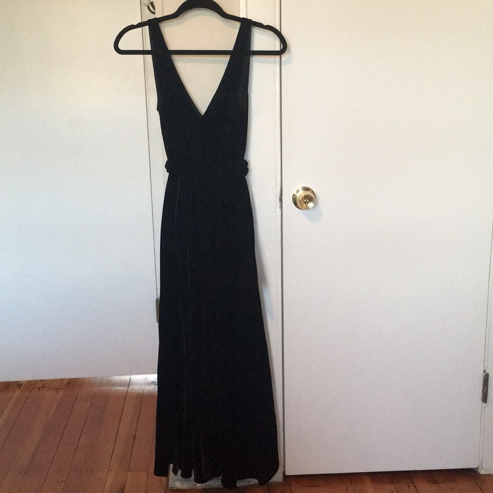 & Other Stories Velvet Maxi Dress